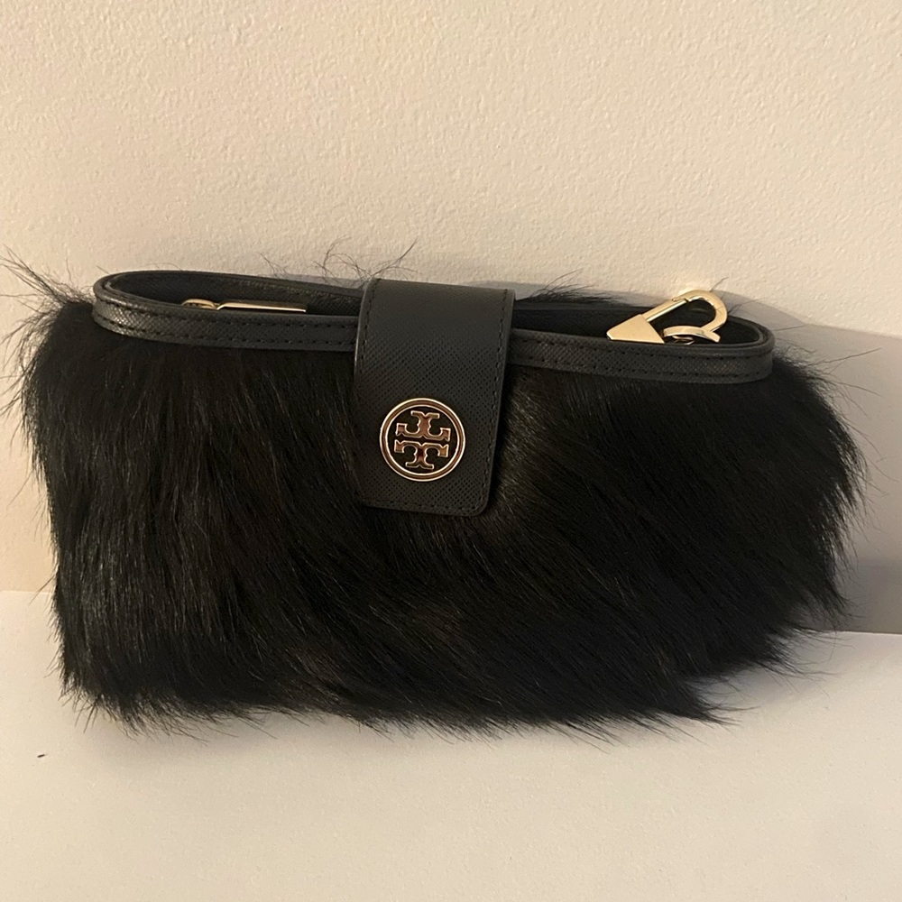 Tory Burch mini Faux fur evening bag